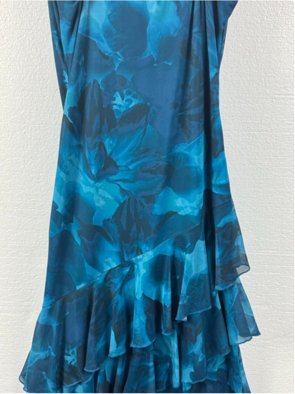 PrettyGarden Floral Beach Sundress Spaghetti Strap Tiered Maxi Dress size Medium - Picture 9 of 14